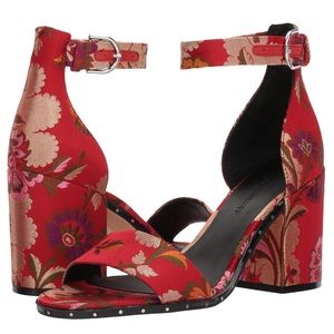 Rebecca Minkoff Celia heels sandals floral 7.5